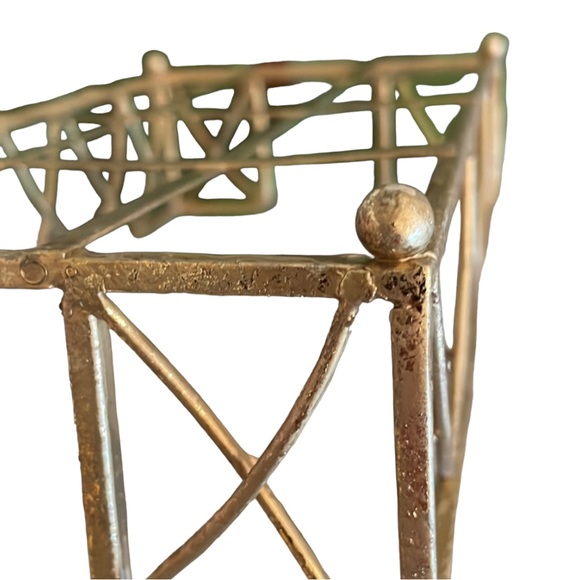 Gold Toned Napkin Holder - Picture 4 of 6